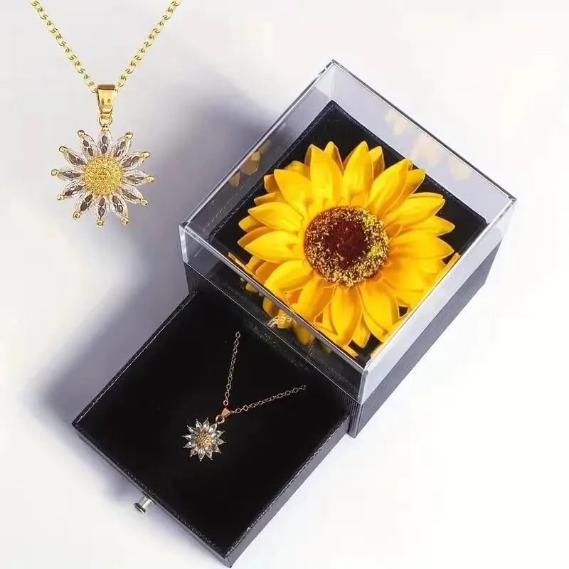 Sunflower necklace