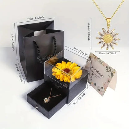 Sunflower necklace 