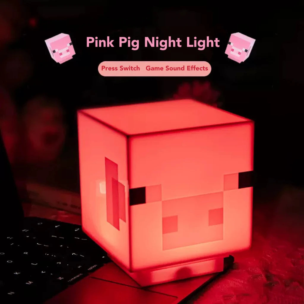 Pink Pig Lamp